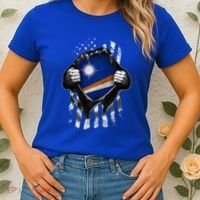 Marshall Islands Usa Flag Marshallese American Women's T-Shirt thumb 2