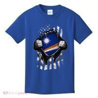 Marshall Islands Usa Flag Marshallese American Kids T-Shirt thumb 0