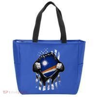 Marshall Islands Usa Flag Marshallese American Tote Bag thumb 0