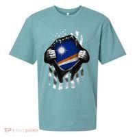 Marshall Islands Usa Flag Marshallese American Sueded Cloud Jersey T-Shirt thumb 0
