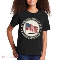 My Intelligence WonT Let Me Be A Felon Supporter Kids T-Shirt thumb 2