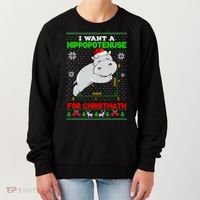Math I Want A Hippopotenuse For Christmath Ugly Sweater Xmas Gift Women's Sweatshirt thumb 0