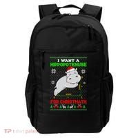 Math I Want A Hippopotenuse For Christmath Ugly Sweater Xmas Gift Backpack thumb 0