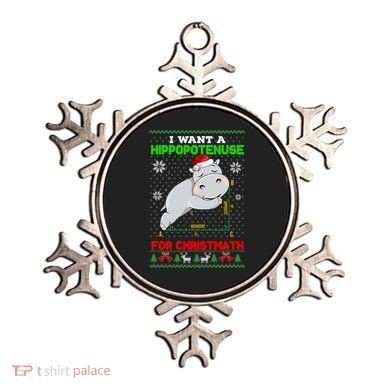 Math I Want A Hippopotenuse For Christmath Ugly Sweater Xmas Gift Ornament