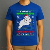 Math I Want A Hippopotenuse For Christmath Ugly Sweater Xmas Gift T-Shirt thumb 3