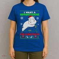Math I Want A Hippopotenuse For Christmath Ugly Sweater Xmas Gift T-Shirt thumb 4