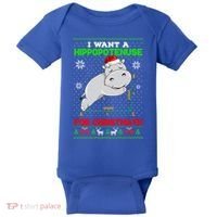 Math I Want A Hippopotenuse For Christmath Ugly Sweater Xmas Gift Baby Bodysuit thumb 0