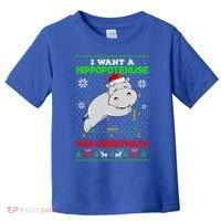 Math I Want A Hippopotenuse For Christmath Ugly Sweater Xmas Gift Toddler T-Shirt thumb 0