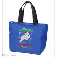 Math I Want A Hippopotenuse For Christmath Ugly Sweater Xmas Gift Tote Bag thumb 3