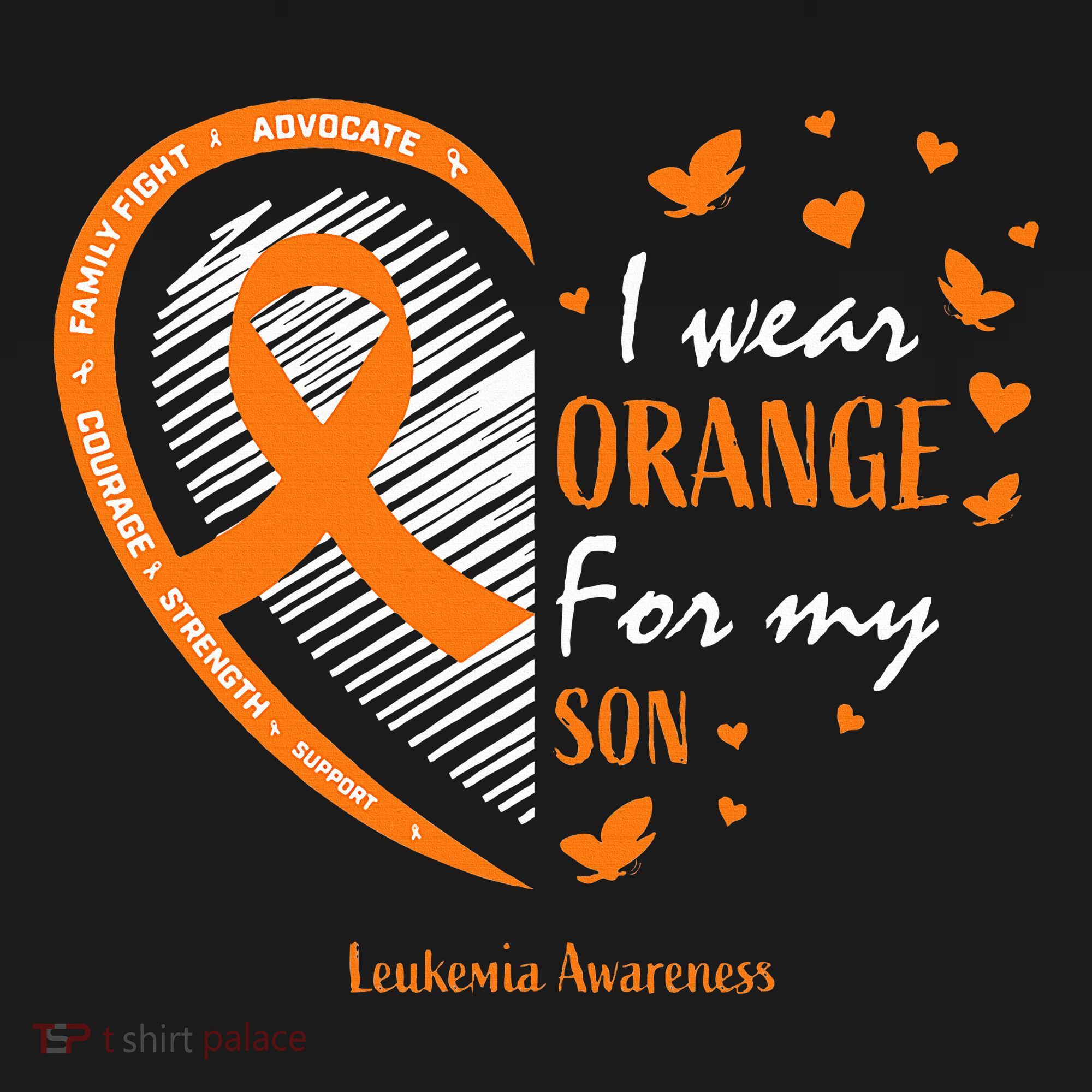 Mom I Wear Orange For My Son Leukemia Awareness Sweatshirt