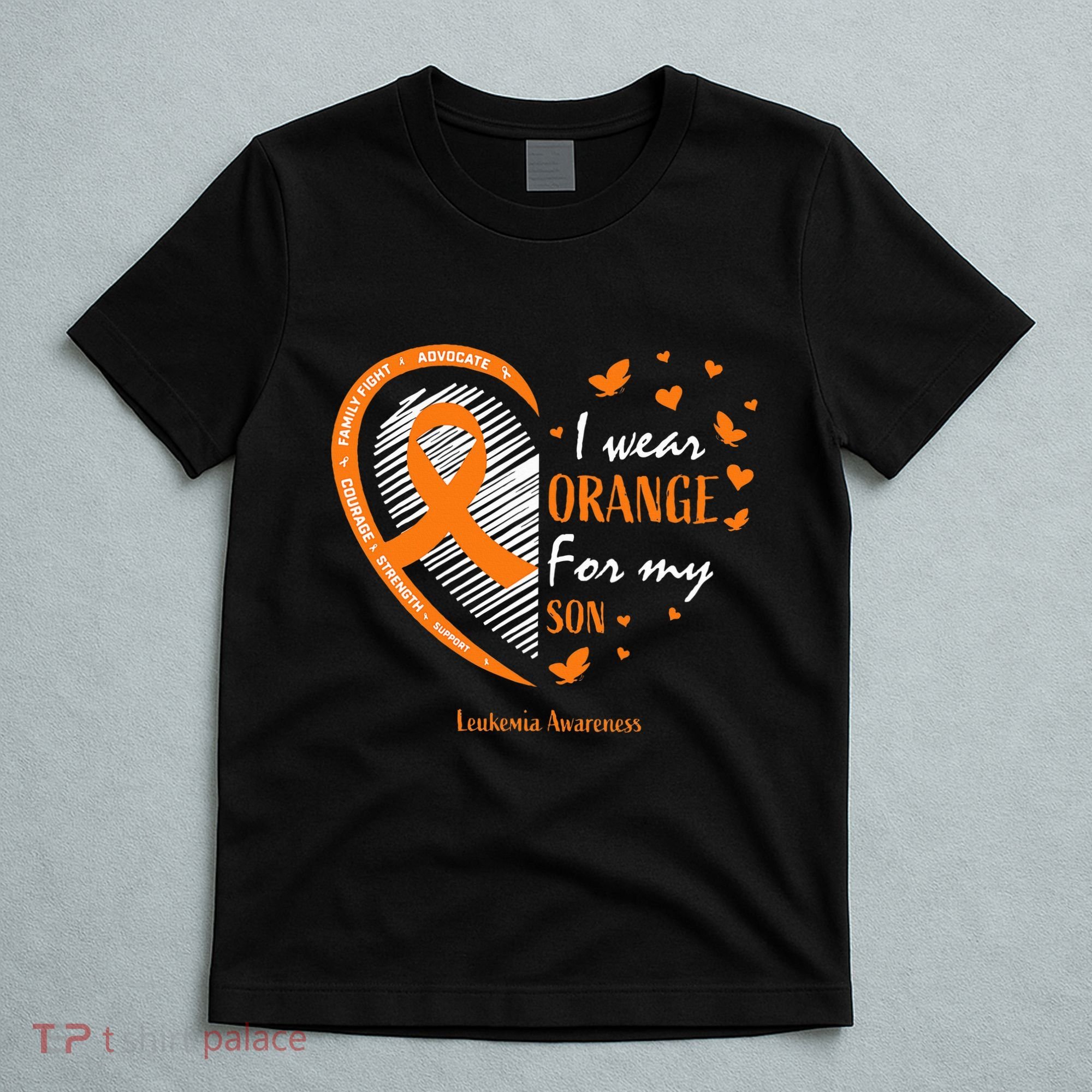 Mom I Wear Orange For My Son Leukemia Awareness T-Shirt