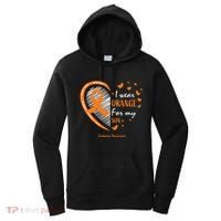 Mom I Wear Orange For My Son Leukemia Awareness Women's Hoodie thumb 0