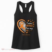 Mom I Wear Orange For My Son Leukemia Awareness Women's Tank Top thumb 0