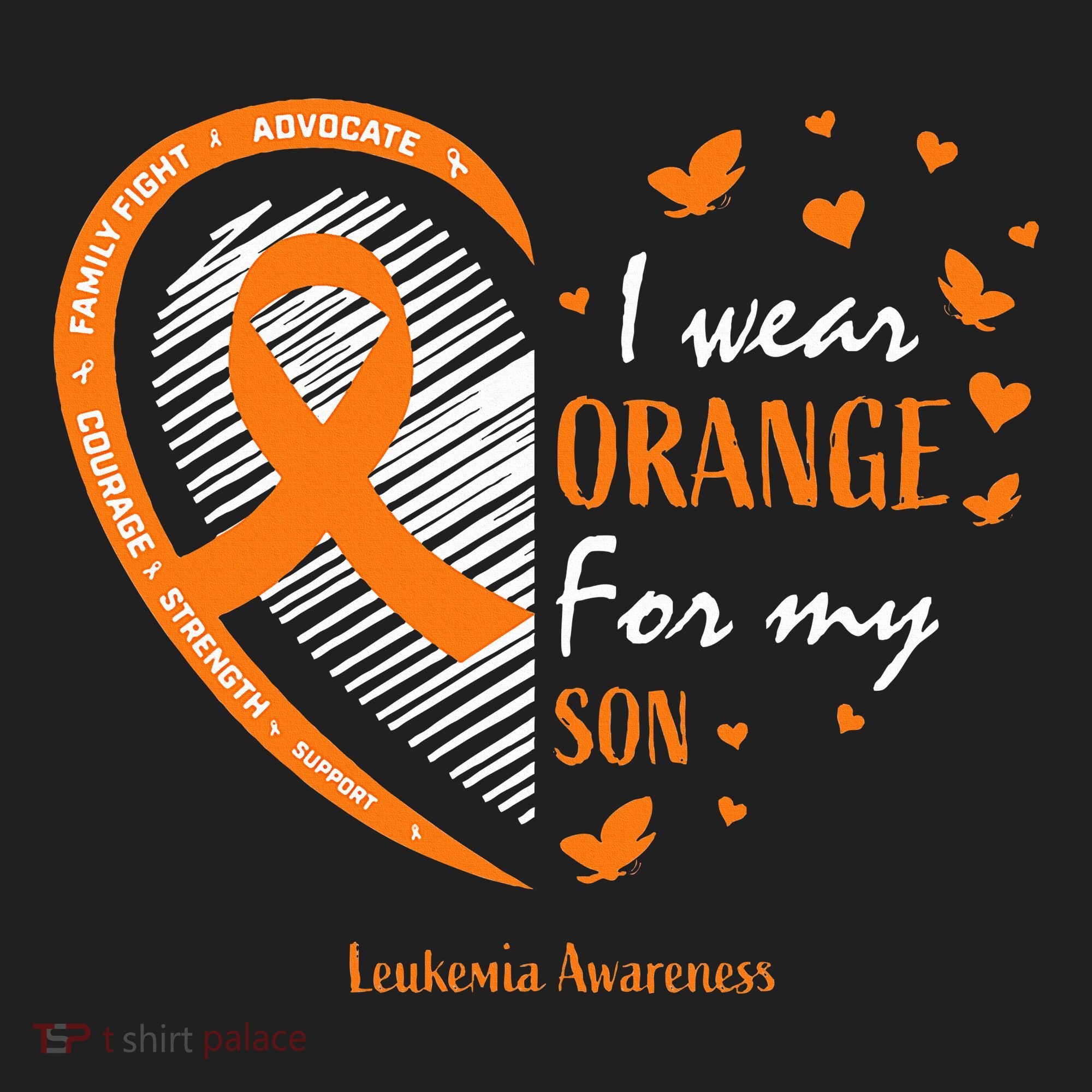 Mom I Wear Orange For My Son Leukemia Awareness Hat