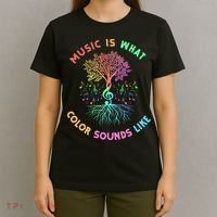 Music Is What Color Sounds Like T-Shirt thumb 4