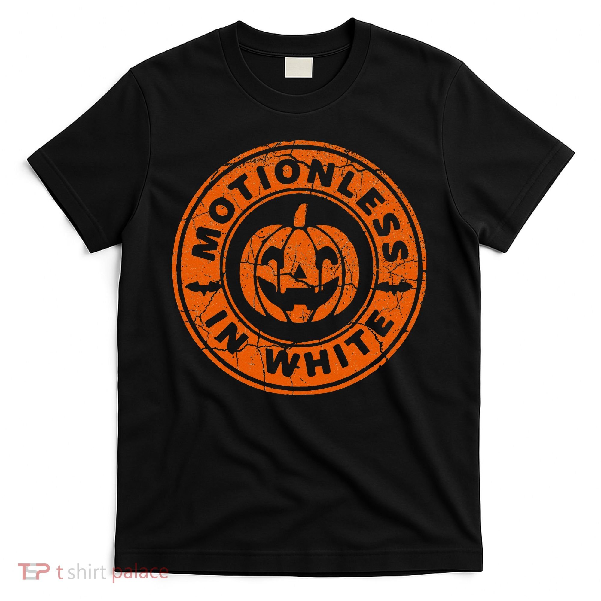 Motionlesses In White Pumpkin Scary Halloween Vintage T-Shirt
