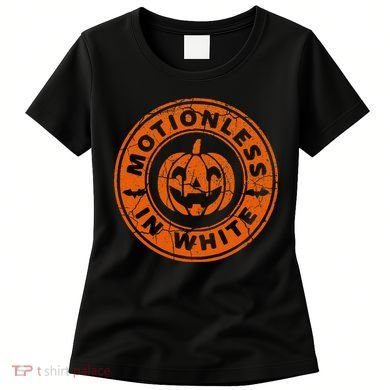 Motionlesses In White Pumpkin Scary Halloween Vintage Women's T-Shirt