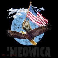 Meowica July 4h Funny Cat Bald Eagle American Flag Coffee Mug thumb 5