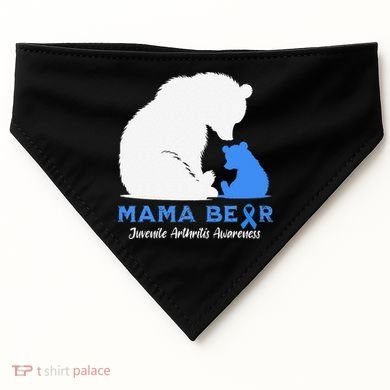 Mama-Bear Juvenile Arthritis Awareness USA-Made Doggie Bandana