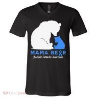 Mama-Bear Juvenile Arthritis Awareness V-Neck T-Shirt thumb 0