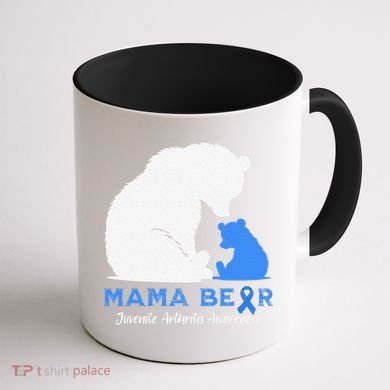Mama-Bear Juvenile Arthritis Awareness Coffee Mug back