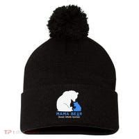 Mama-Bear Juvenile Arthritis Awareness Pom Pom 12in Knit Beanie thumb 0