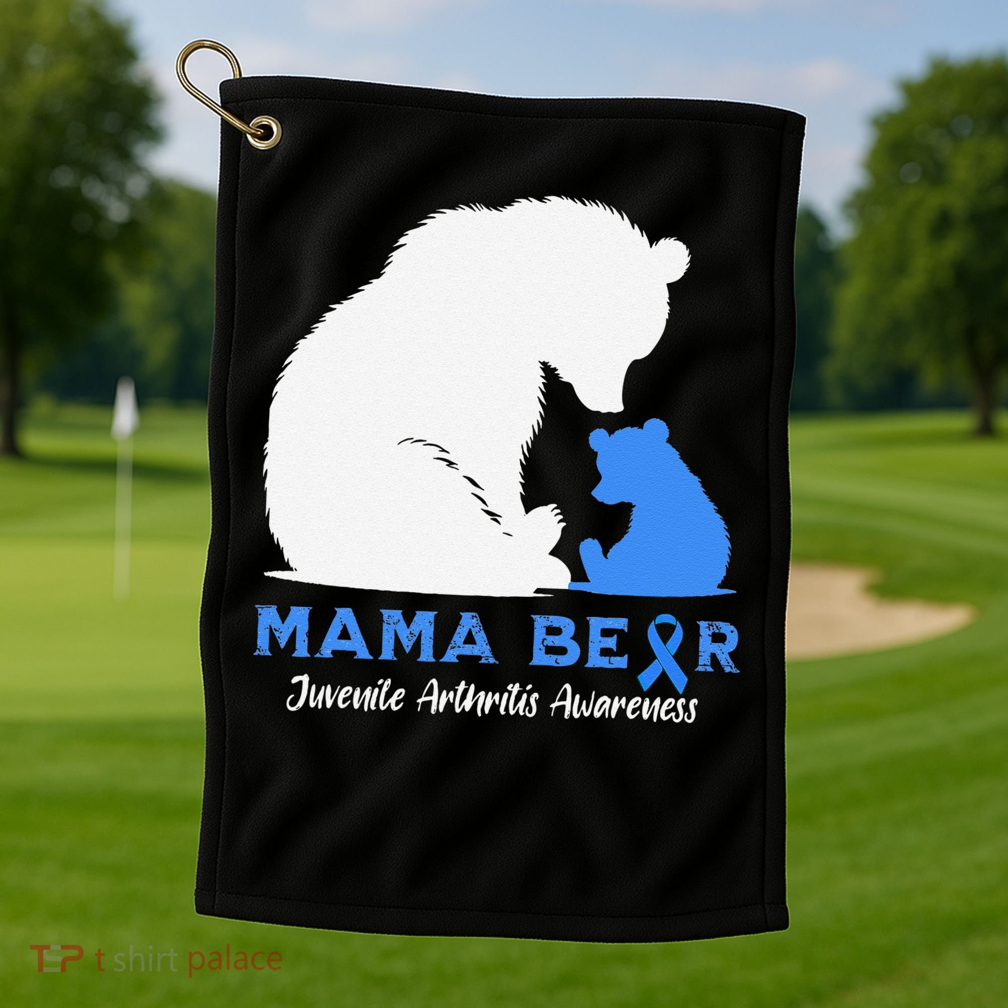 Mama-Bear Juvenile Arthritis Awareness Golf Towel