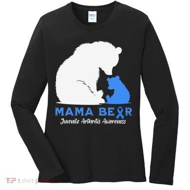 Mama-Bear Juvenile Arthritis Awareness Women's Long Sleeve Shirt
