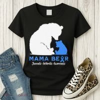 Mama-Bear Juvenile Arthritis Awareness Women's T-Shirt thumb 3