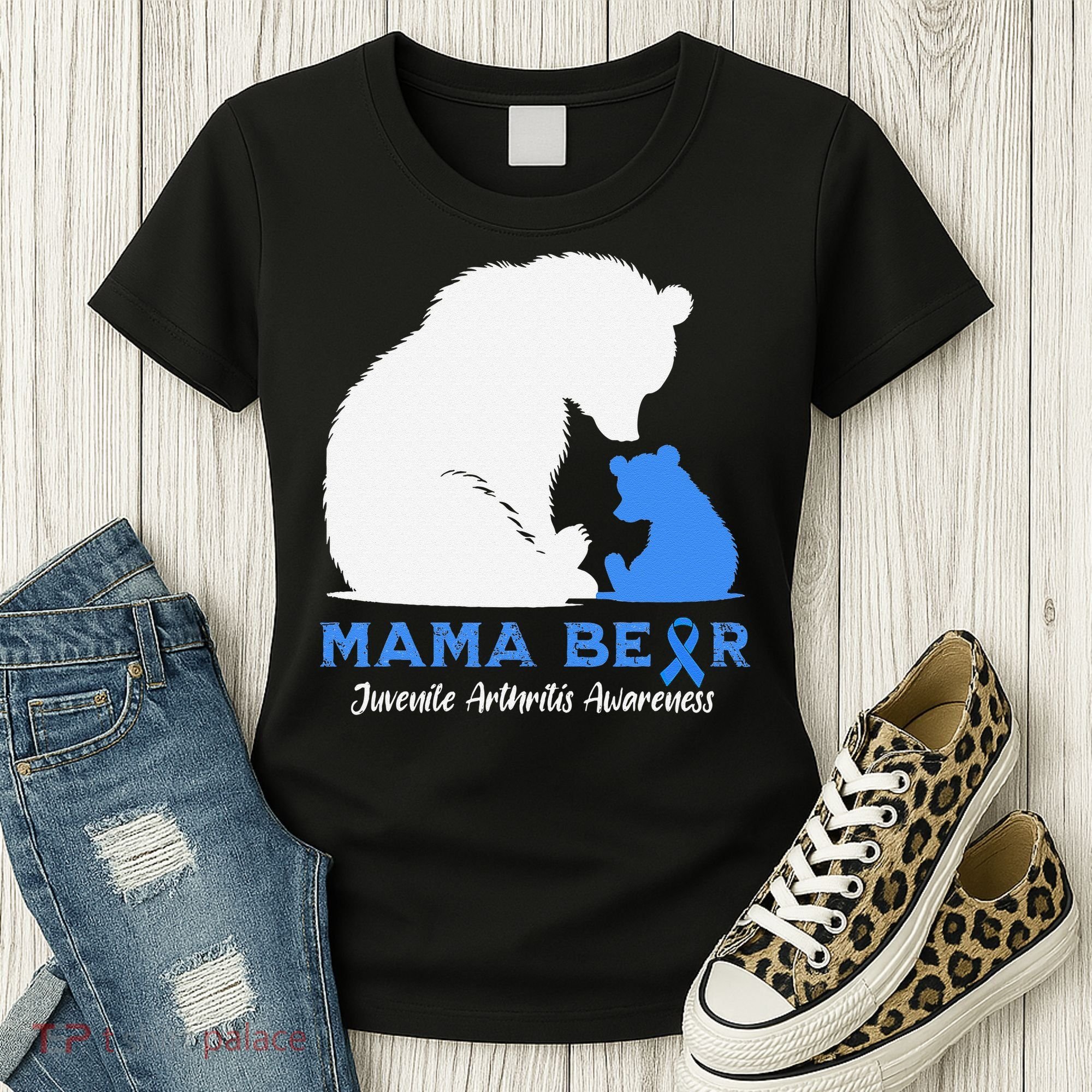 Mama-Bear Juvenile Arthritis Awareness Women's T-Shirt