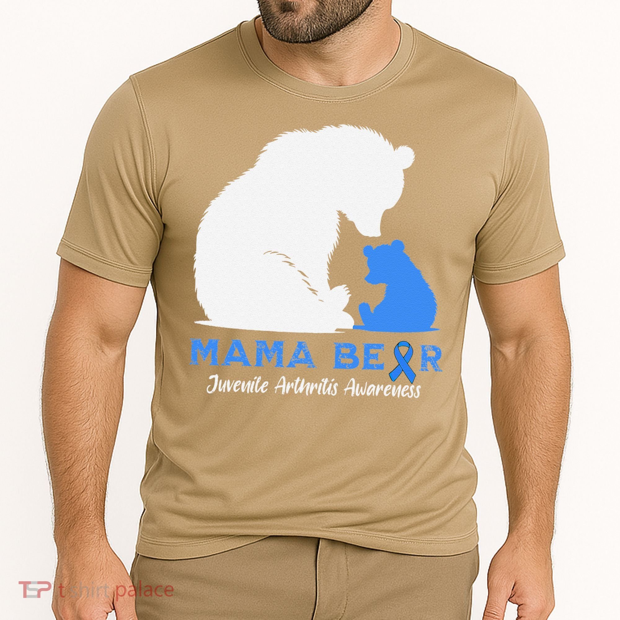 Mama-Bear Juvenile Arthritis Awareness Cooling Performance Crew T-Shirt
