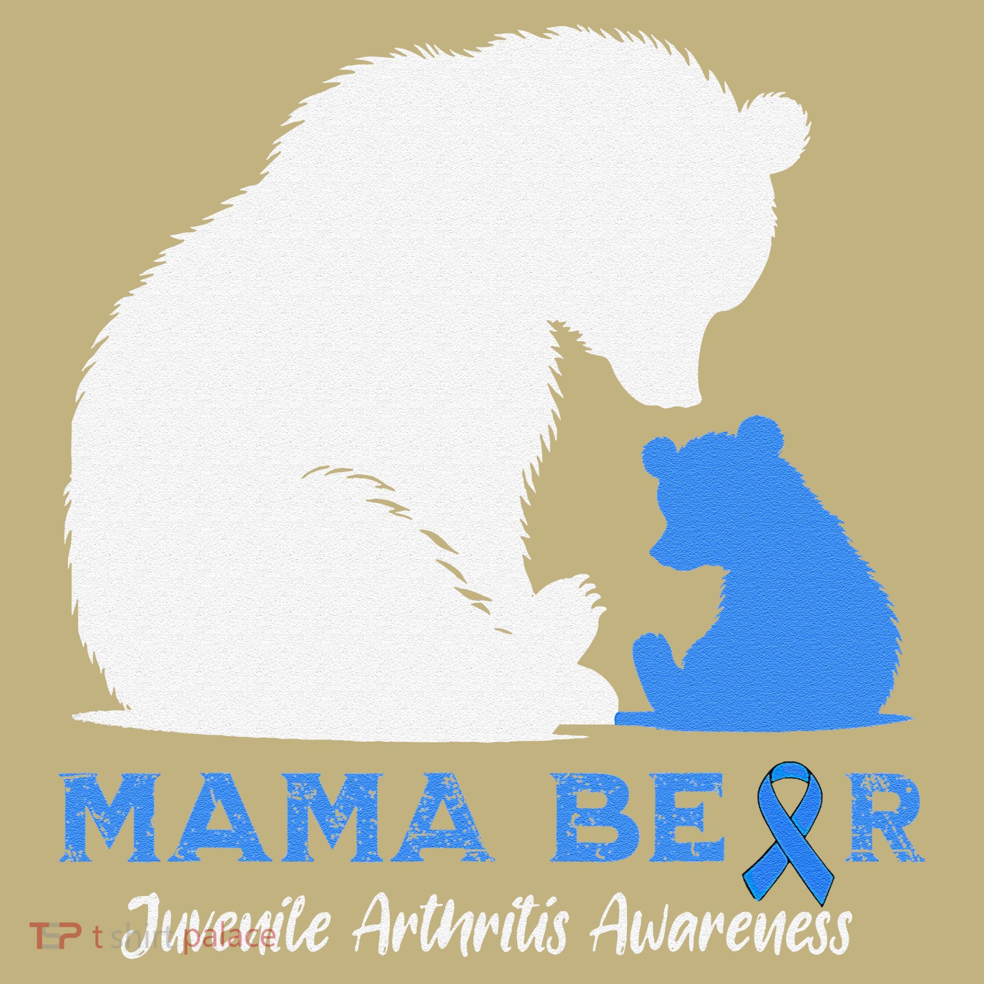 Mama-Bear Juvenile Arthritis Awareness Cooling Performance Crew T-Shirt