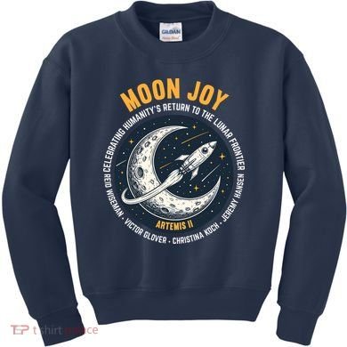 Moon Joy Artemis II Kids Sweatshirt