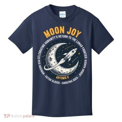 Moon Joy Artemis II Kids T-Shirt