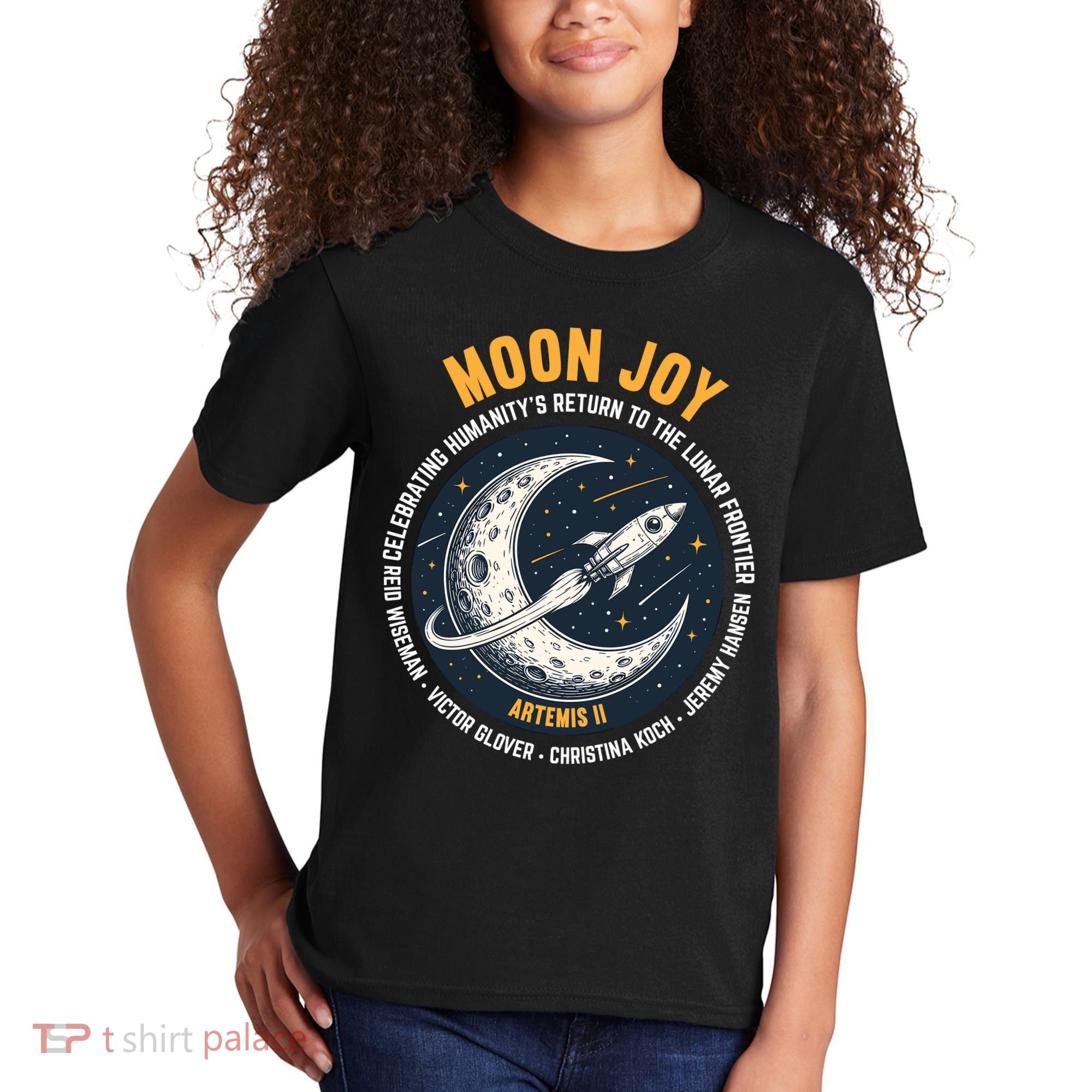 Moon Joy Artemis II Kids T-Shirt