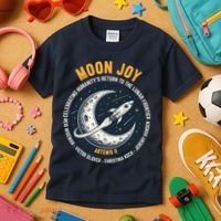 Moon Joy Artemis II Kids T-Shirt thumb 3