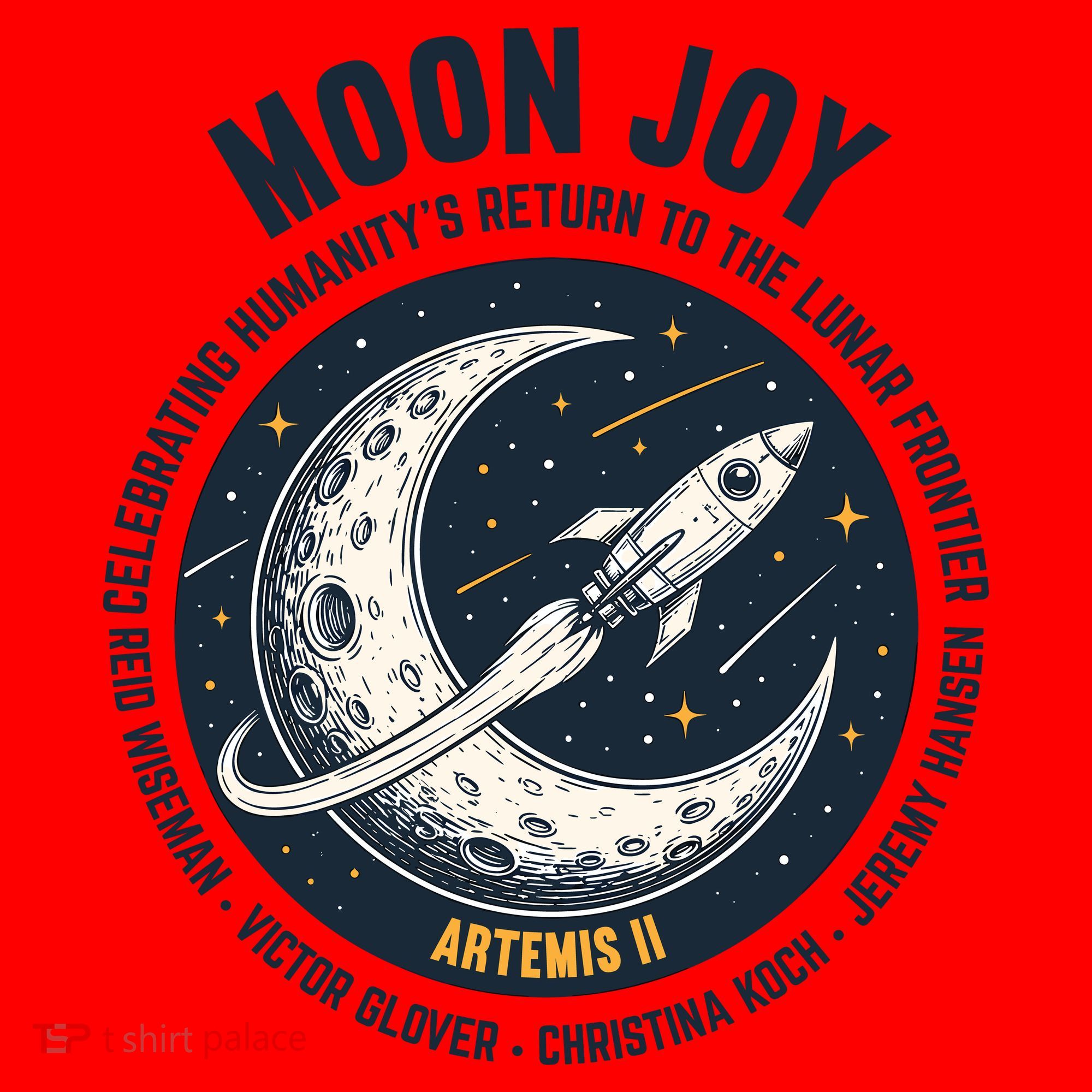 Moon Joy Artemis II Santa Hat