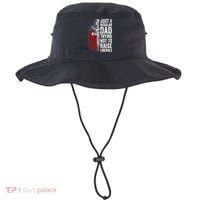 Mens Just A Regular Dad Trying Not To Raise Liberals Bucket Hat thumb 0