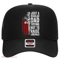 Mens Just A Regular Dad Trying Not To Raise Liberals Hat thumb 0
