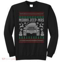 merry jeepmas buffalo plaid christmas xmas Sweatshirt thumb 0