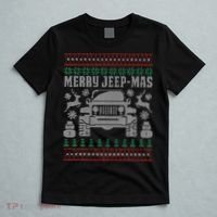 merry jeepmas buffalo plaid christmas xmas T-Shirt thumb 5