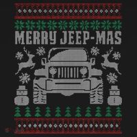 merry jeepmas buffalo plaid christmas xmas T-Shirt thumb 7