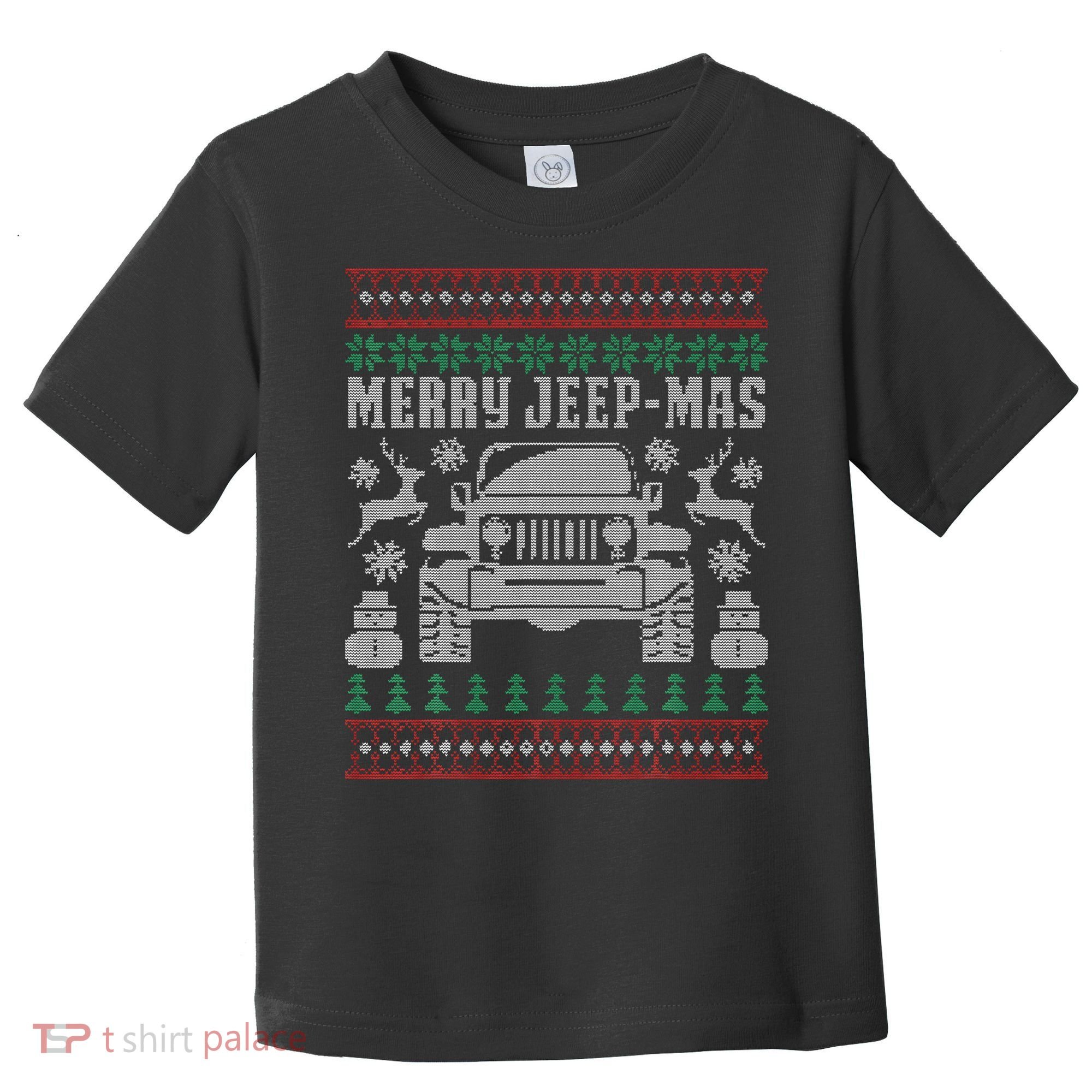 merry jeepmas buffalo plaid christmas xmas Toddler T-Shirt