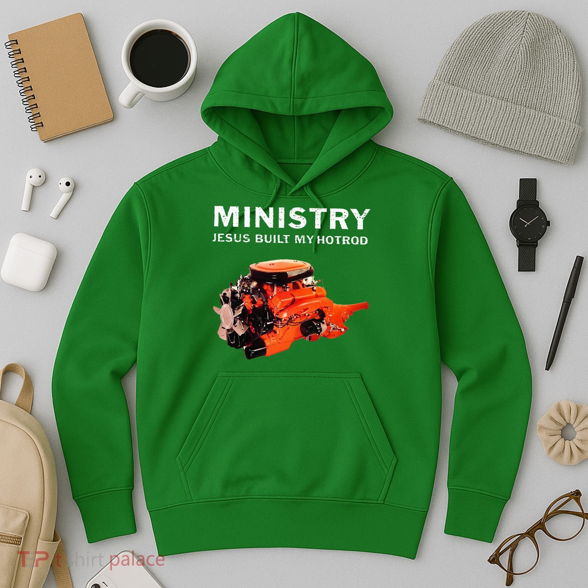 Ministry Jesus Built My Hotrod Hoodie