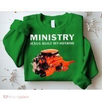 Ministry Jesus Built My Hotrod Sweatshirt thumb 2