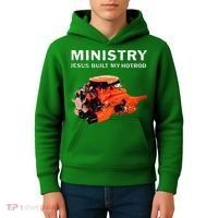 Ministry Jesus Built My Hotrod Kids Hoodie thumb 4