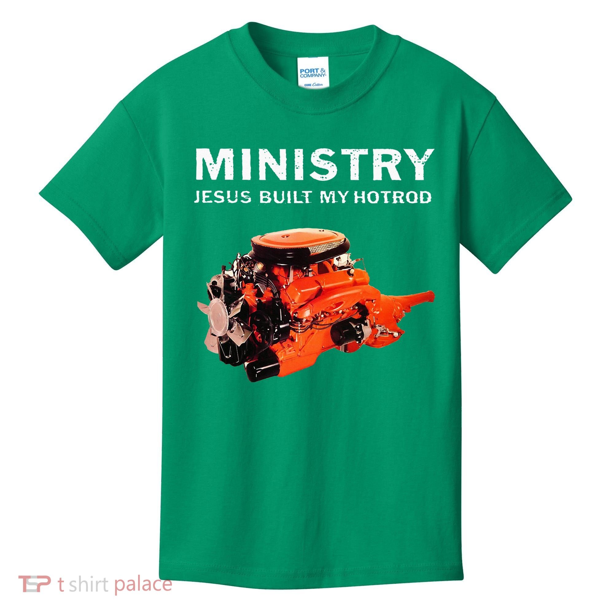 Ministry Jesus Built My Hotrod Kids T-Shirt