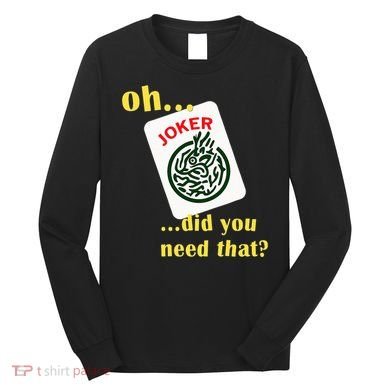 Mahjong Joker Designs Long Sleeve Shirt