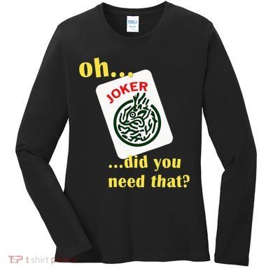Mahjong Joker Designs Women's Long Sleeve Shirt