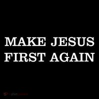 Make Jesus First Again Christian Catholic Faith Women's Hoodie thumb 2